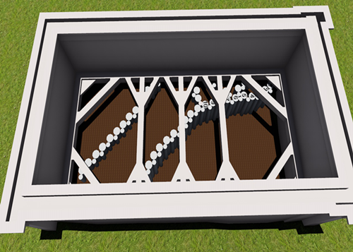 (图1:西端竖井旧桩平面布置图)
